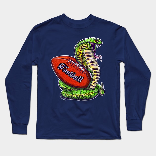 American Football Cobra Long Sleeve T-Shirt by FerMinem